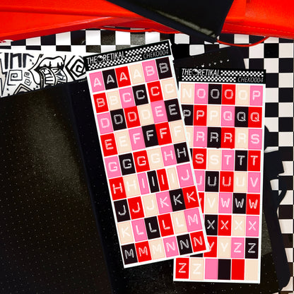 CHEKO x dymo alphabets