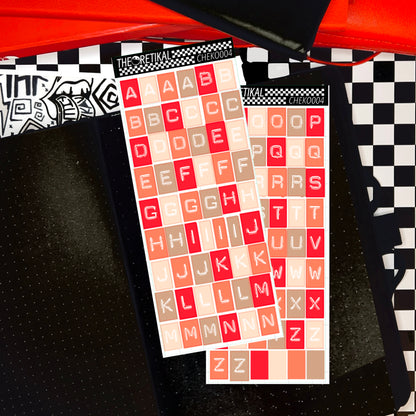 CHEKO x dymo alphabets