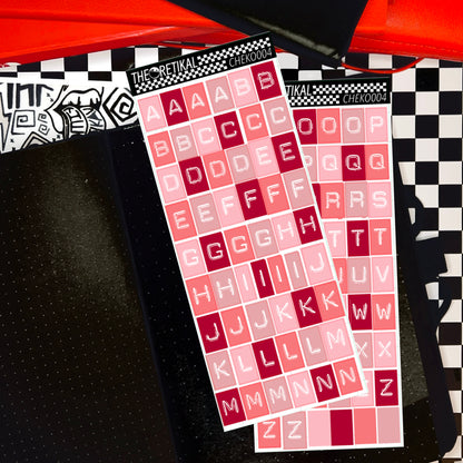 CHEKO x dymo alphabets