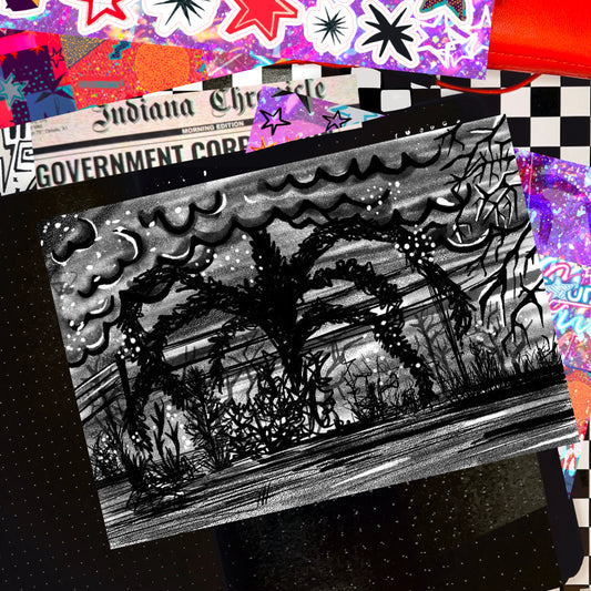 flayed x will's mind flayer full sheet (multiple sizes available)