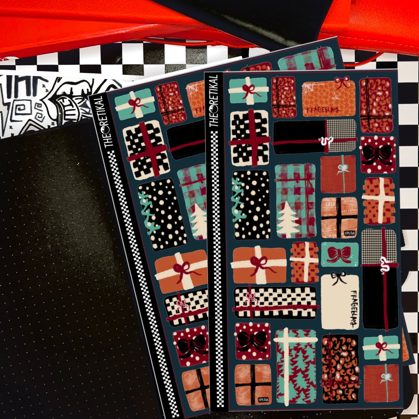 holly x jolly boxes full sheet (multiple size options)