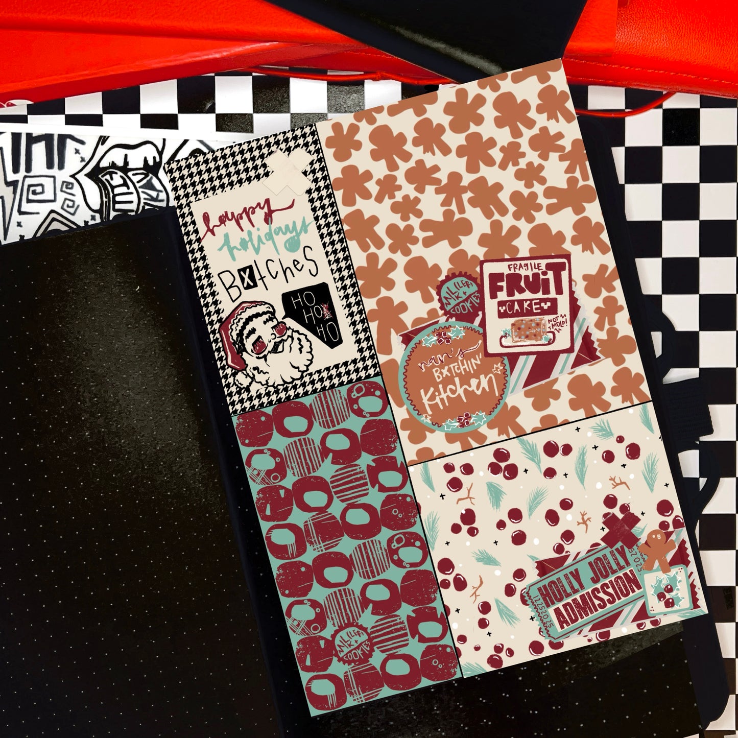 holly x jolly collages full sheet (multiple size options)