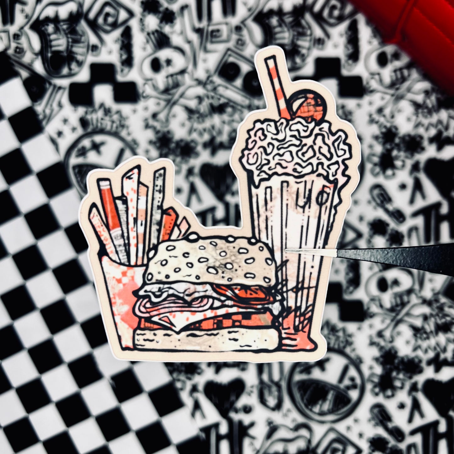 "dusty drive-in grub" 3" soft matte die cut vinyl