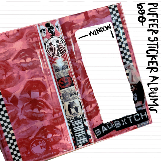 boo x puffer sticker album