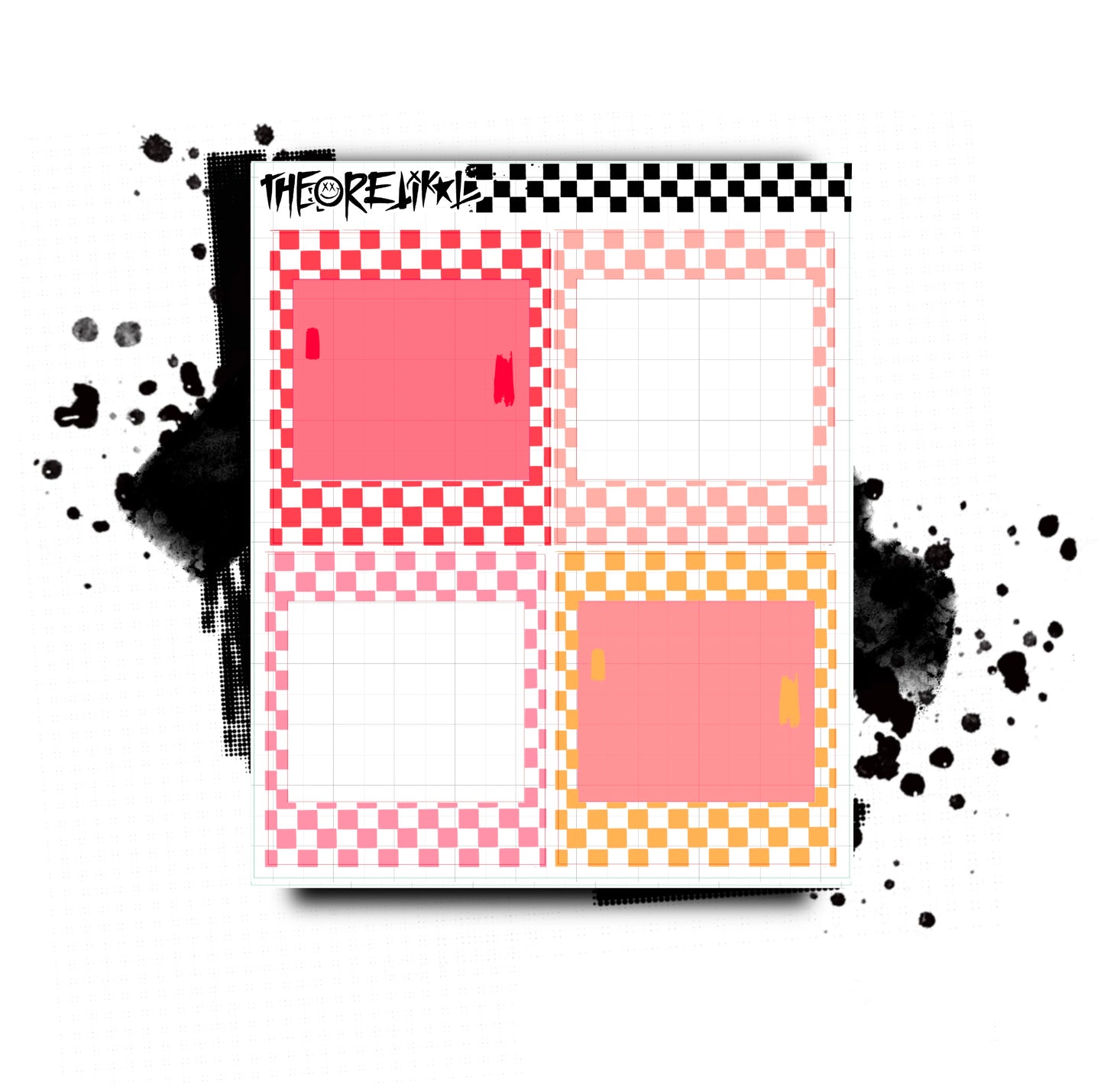 checker polaroids. multiple colorway.