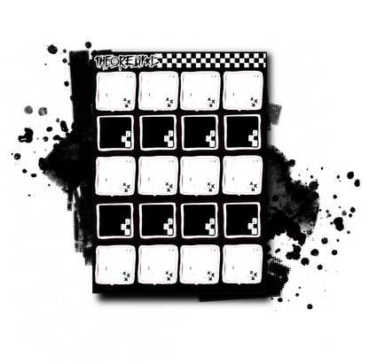 checker half boxes. 1.3" wide. multiple colorway.