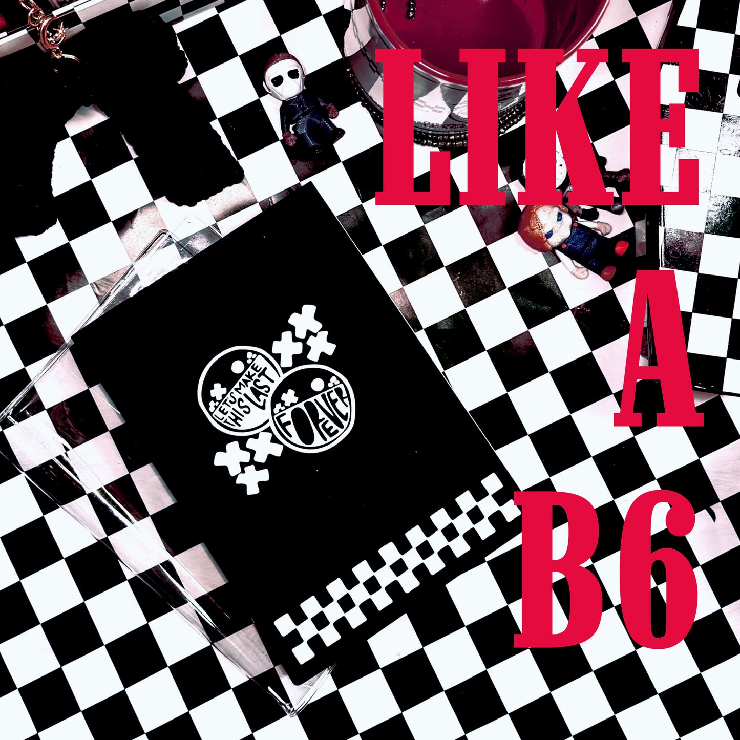 like a b6 journal + PVC clear cover add on