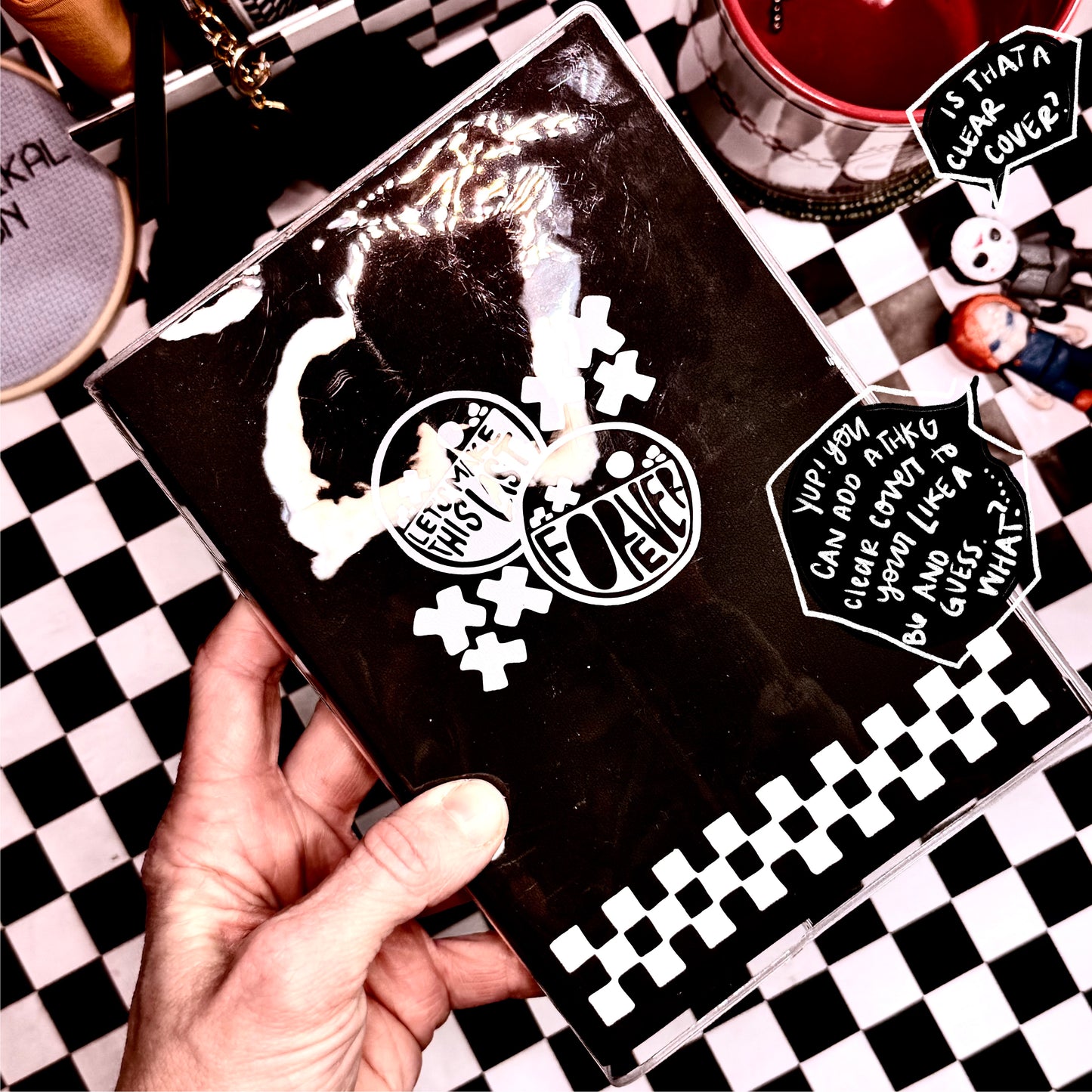 B6 PVC clear cover ONLY (not journal)