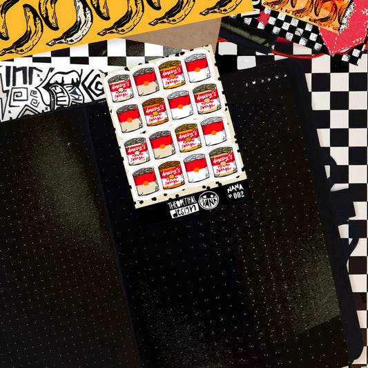 nana x soup cans mini sheet