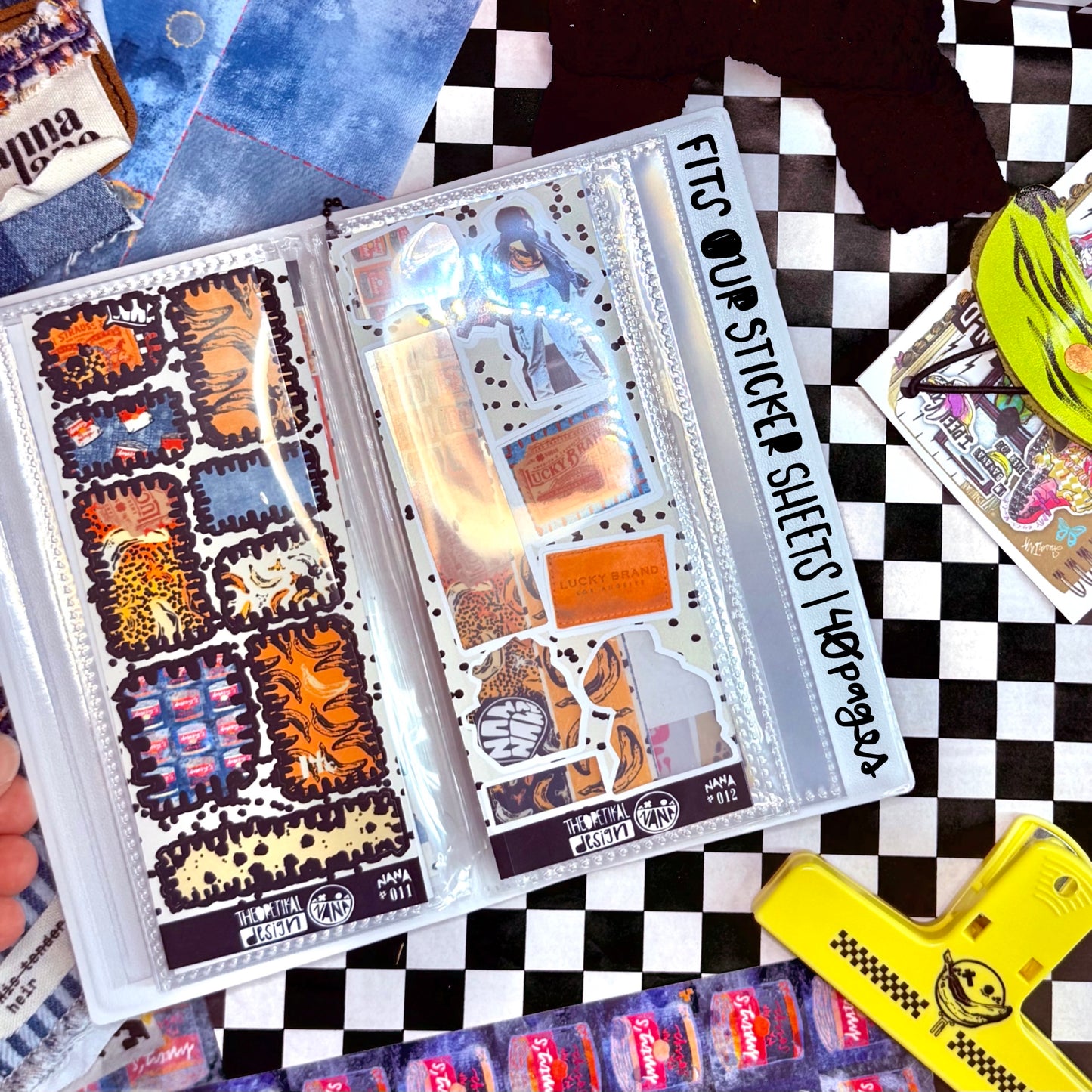 nana x puffer sticker album