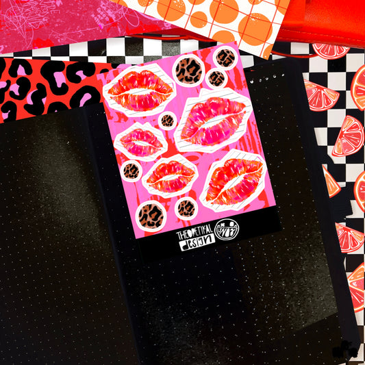 snog x lips&leopard mini sheet