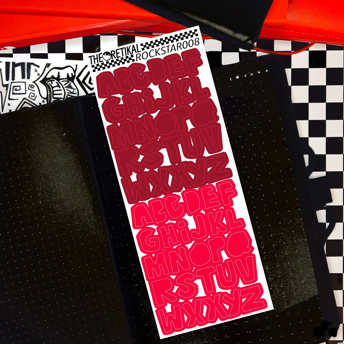 rockstar x cutout alphabets